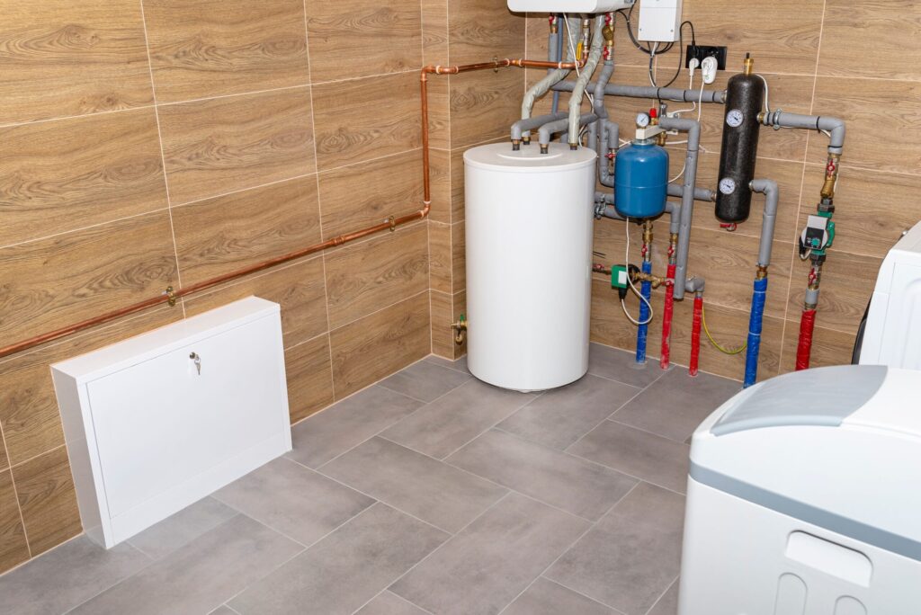 Residential water heater and plumbing system installed in Lake Worth Beach